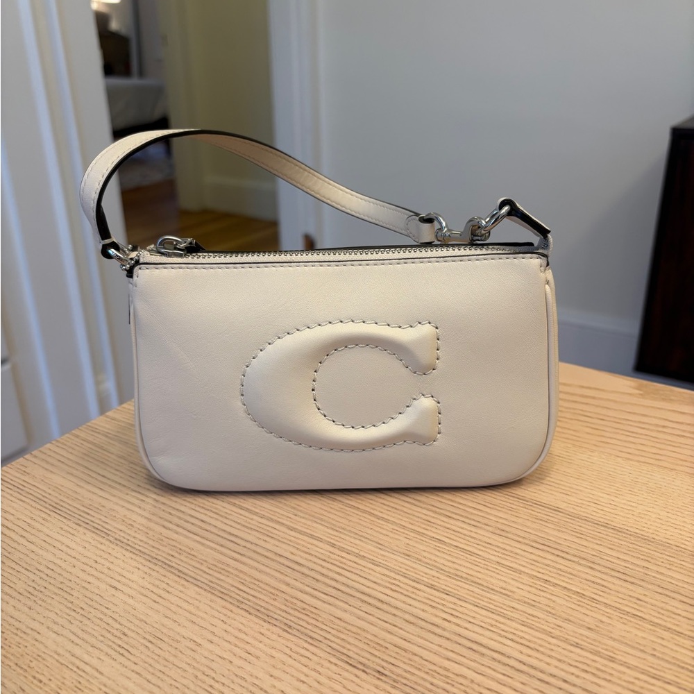 Cream Leather Handbag